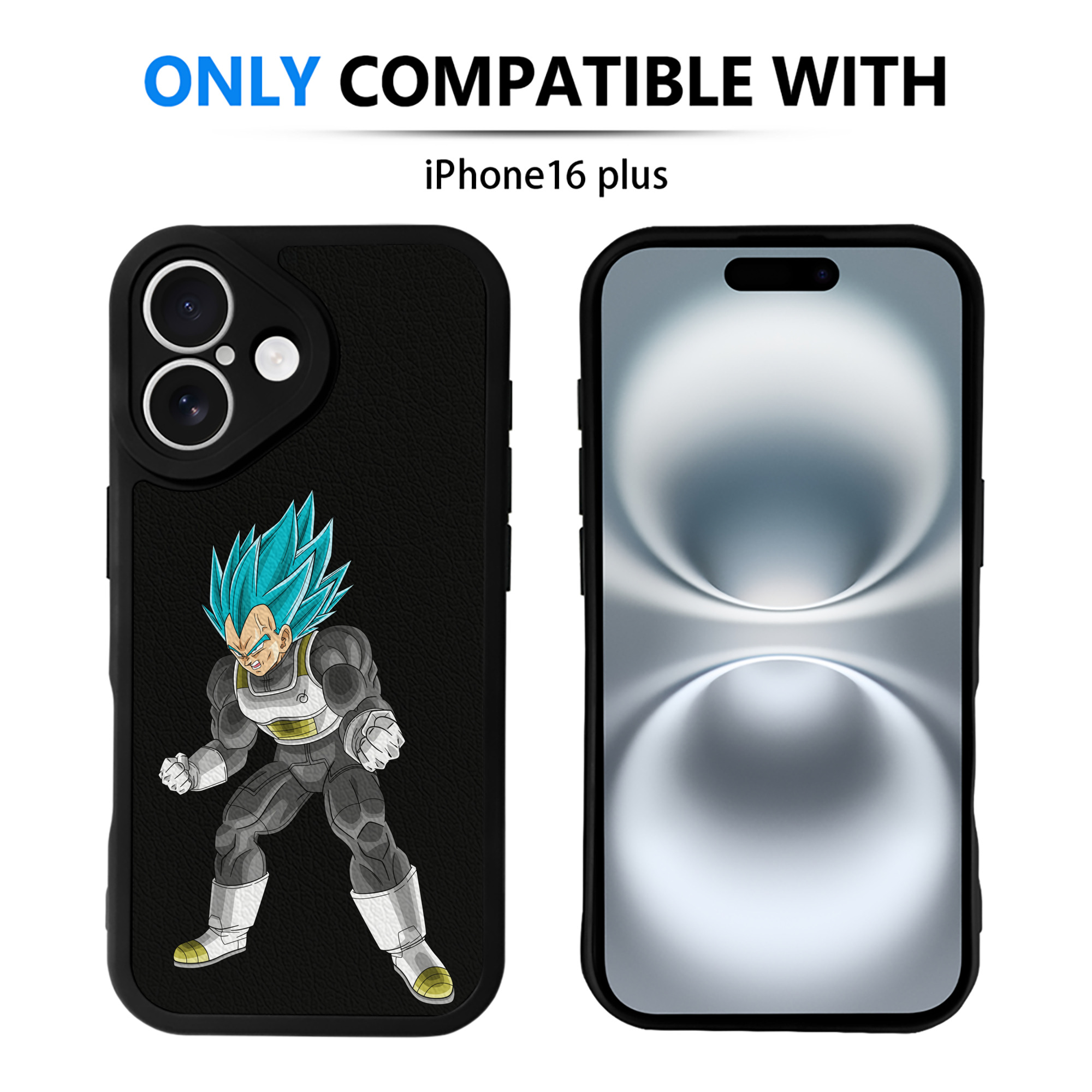 （画像用） ドラゴンボール ベジータ四世（Bejīta Yonsei）DRAGON BALL Vegeta IV 【iPhone 16シリーズ対応】シリコンスマホケース（レザー調） 材質：シリコン